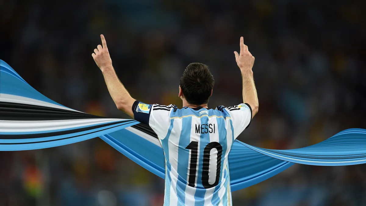 Messi — after the pixel stretch effect